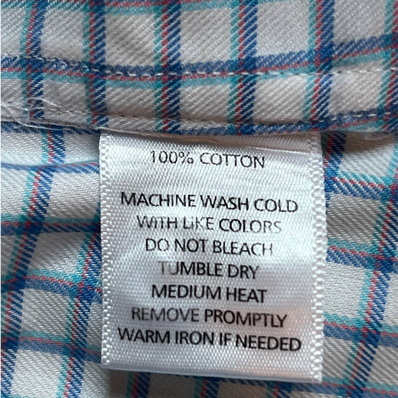 UNTUCKit Delaney Wrinkle Free Button Front Shirt Blue White Size XL - Picture 5 of 7